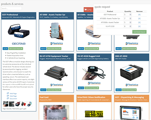MyFleetistics product page